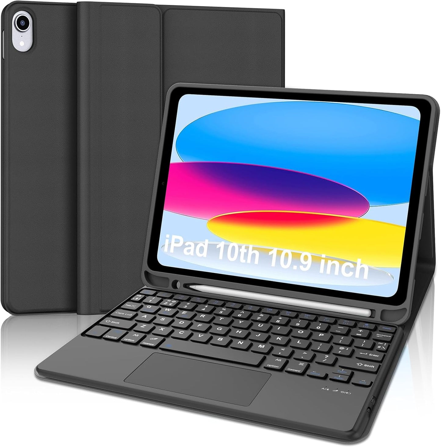 BORIYUAN Touchpad Keyboard Case for iPad 11th/10th Gen 2025