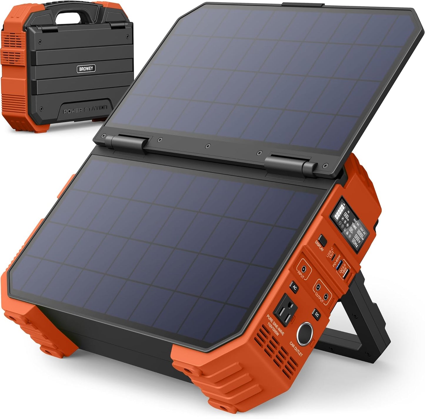 BROWEY Portable Power Station for Camping and Emergency Use