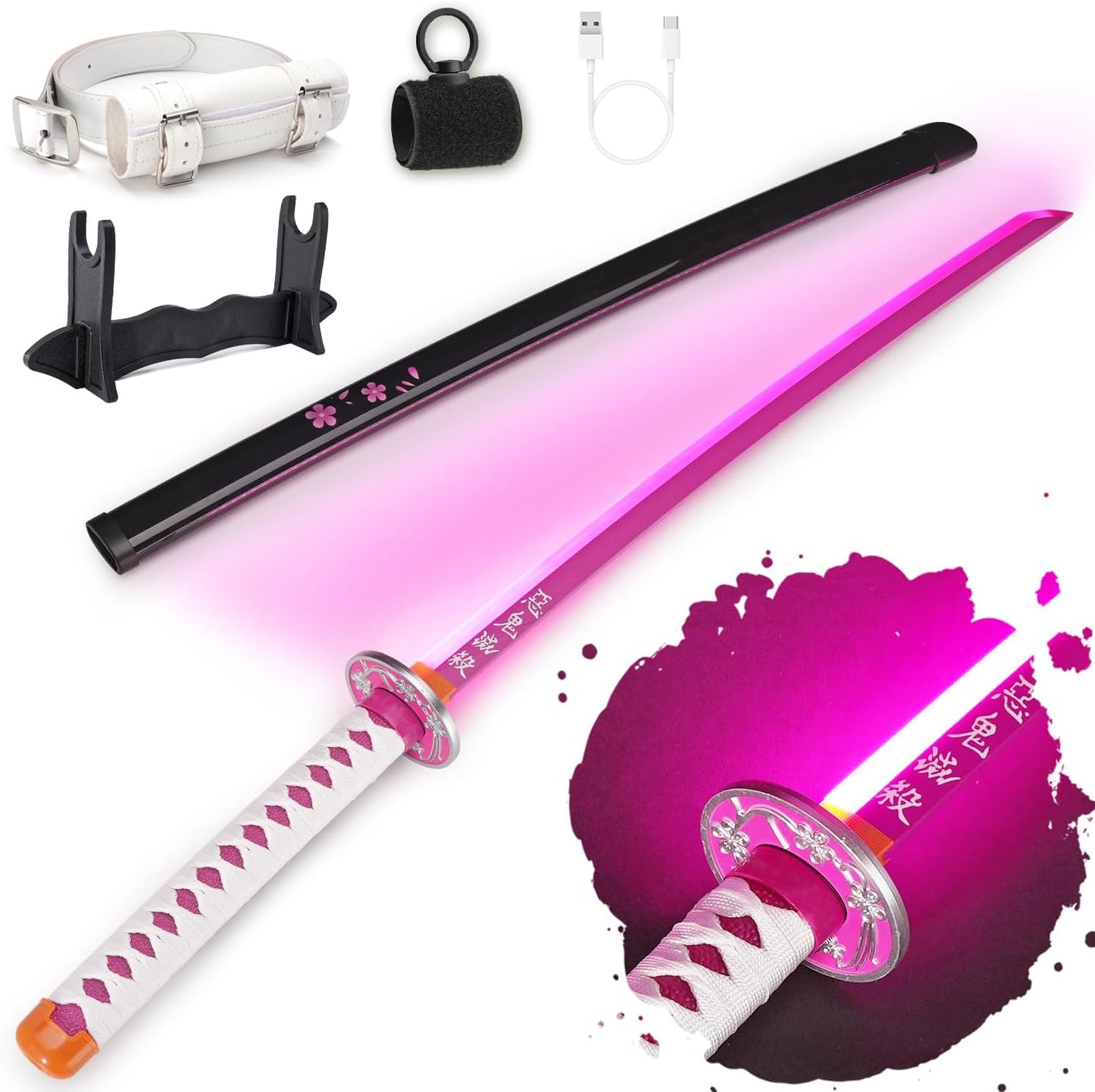 RENGENG Light Up Sword - 40 Inches Rechargeable Replica