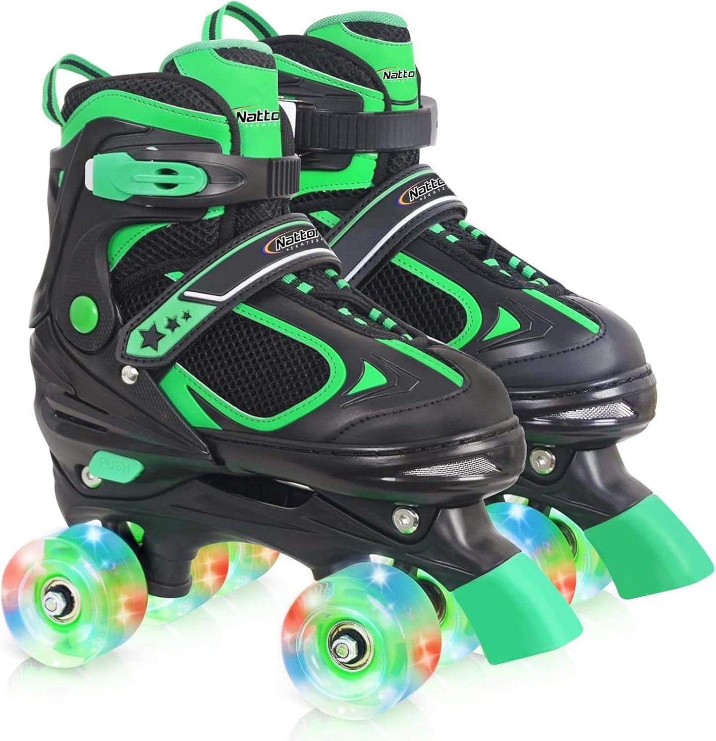 Nattork Kids Roller Skates with Light Up Wheels for Fun