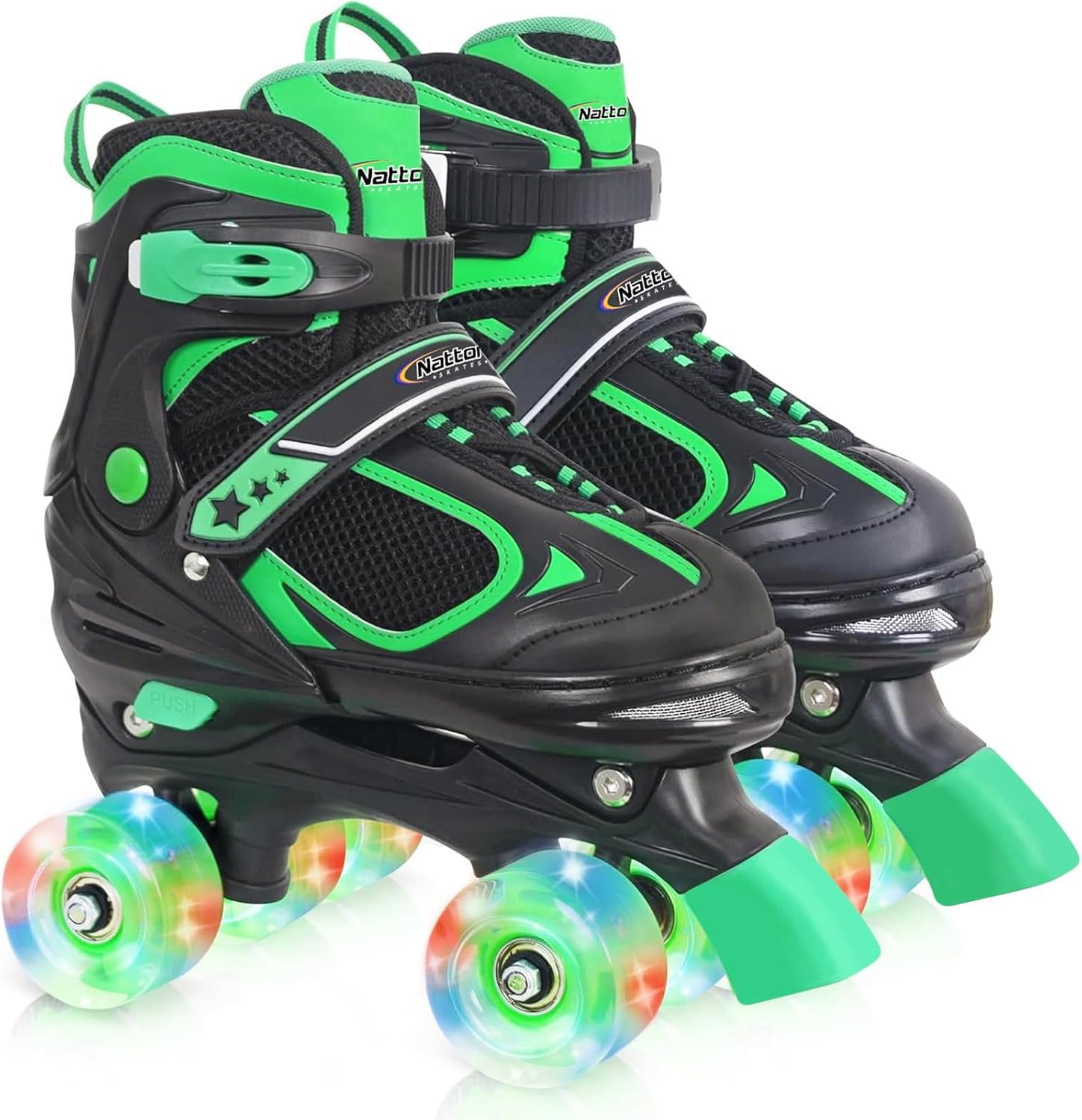 Nattork Kids Roller Skates with Light Up Wheels for Fun