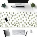 XL Green Polka Dot Desk Mat - Stylish Office Upgrade