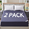 Waterproof Mattress Protector Queen 2 Pack - Noiseless Deep Pocket