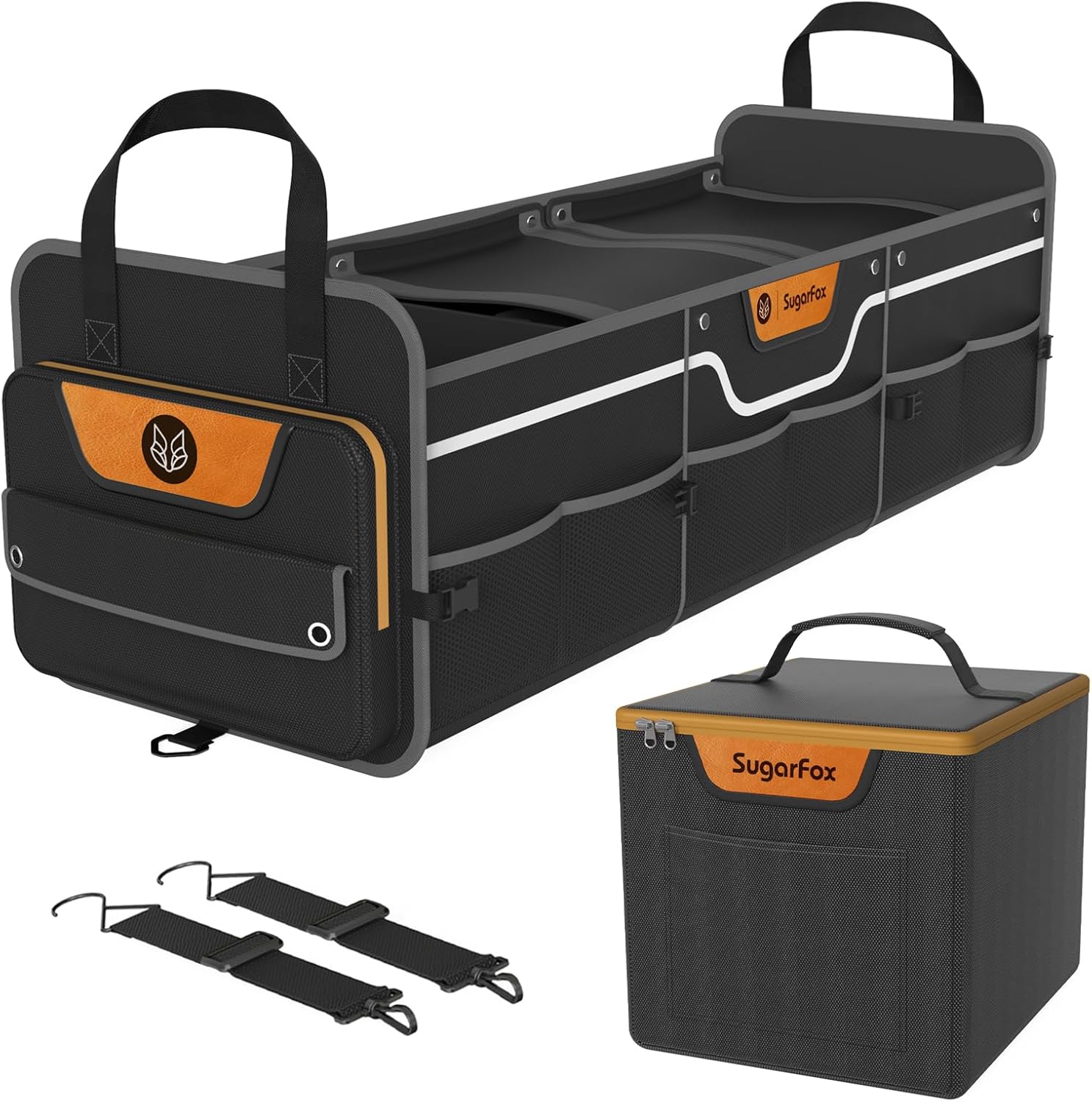 Heavy-Duty Trunk Organizer with Cooler for Car & SUV Storage
