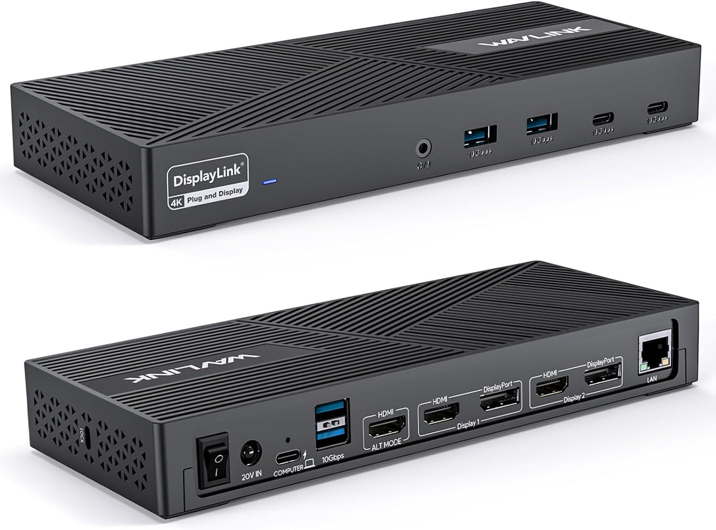 WAVLINK USB C Docking Station for Triple 4K Displays and Fast Charging