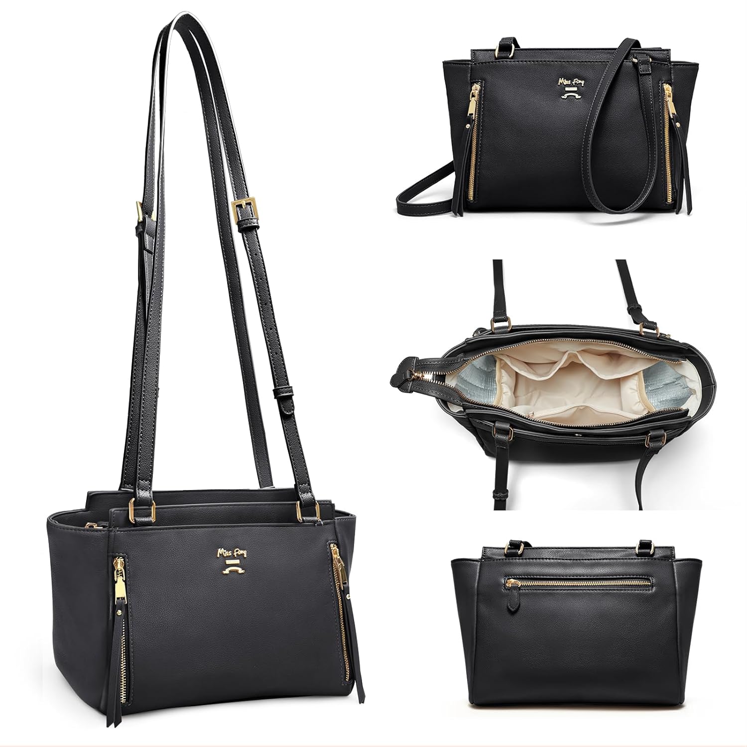 Stylish miss fong Small Diaper Bag with Insulated Pockets