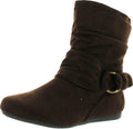 BESTON Forever Selena-58 Women's Fashion Mid Calf Slouch Boots