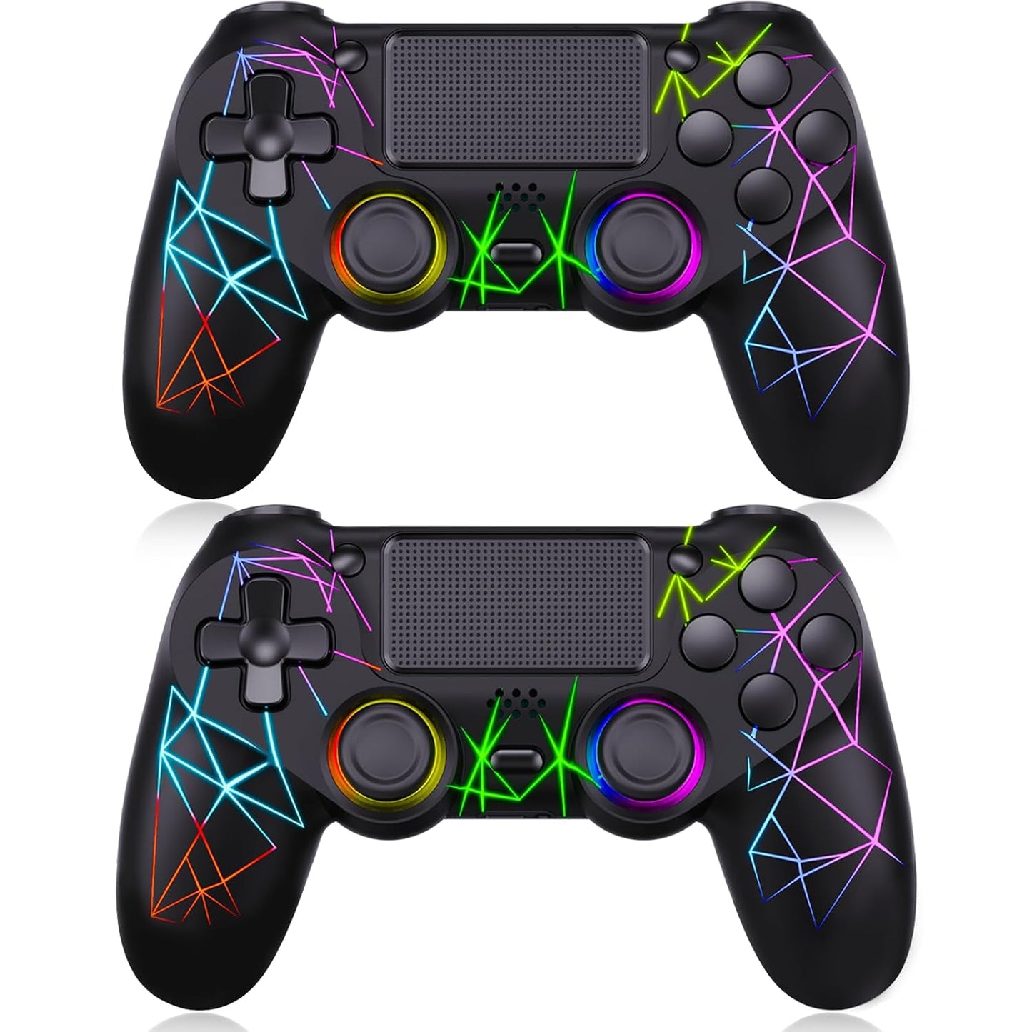 GamingBoy Wireless Controller for PS4 with RGB Lighting Effects