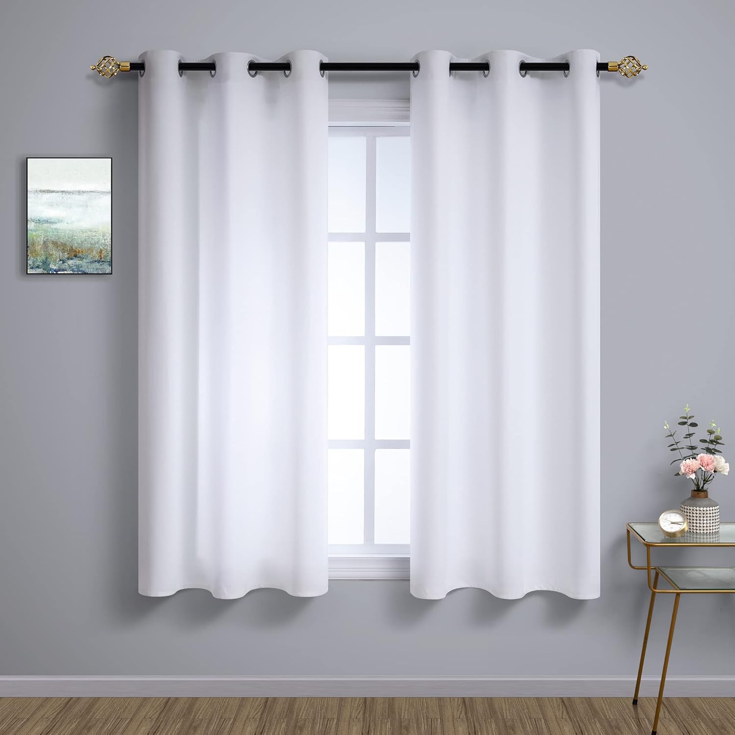 Mrs.Naturall Winter Curtains for Bedroom - Blackout Panels Set