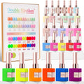 Gel Nail Polish Set 28Pcs Same Color Same Bottle - Candy Neon Kit