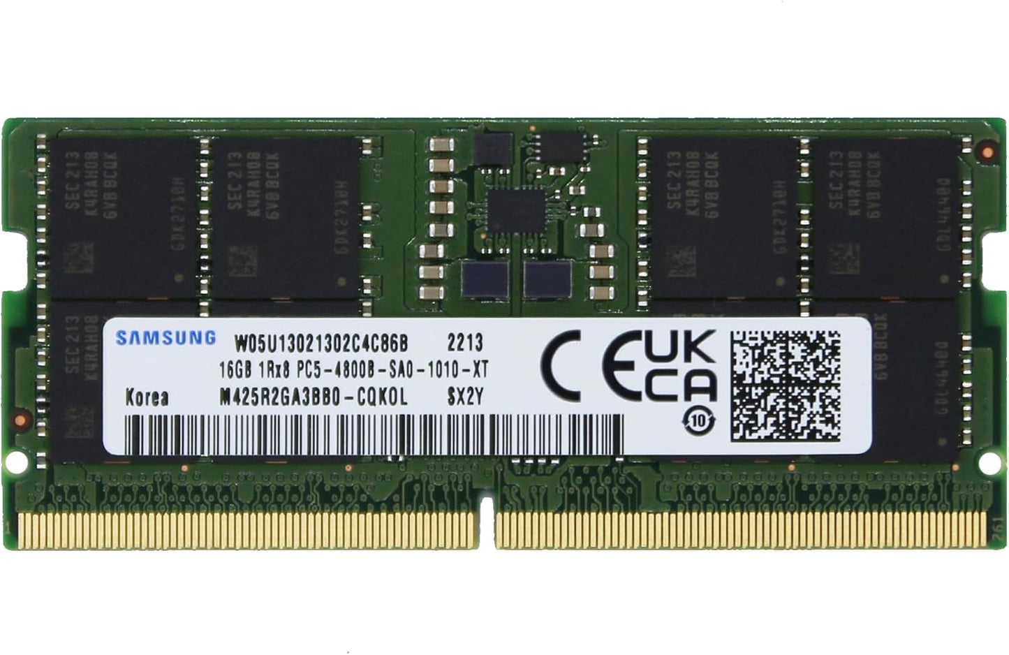 Sam Original 16GB DDR5 4800MHz SODIMM Laptop Memory Upgrade