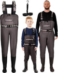 DaddyGoFish Chest Waders for Kids and Adults - Matching (Style NRKW)