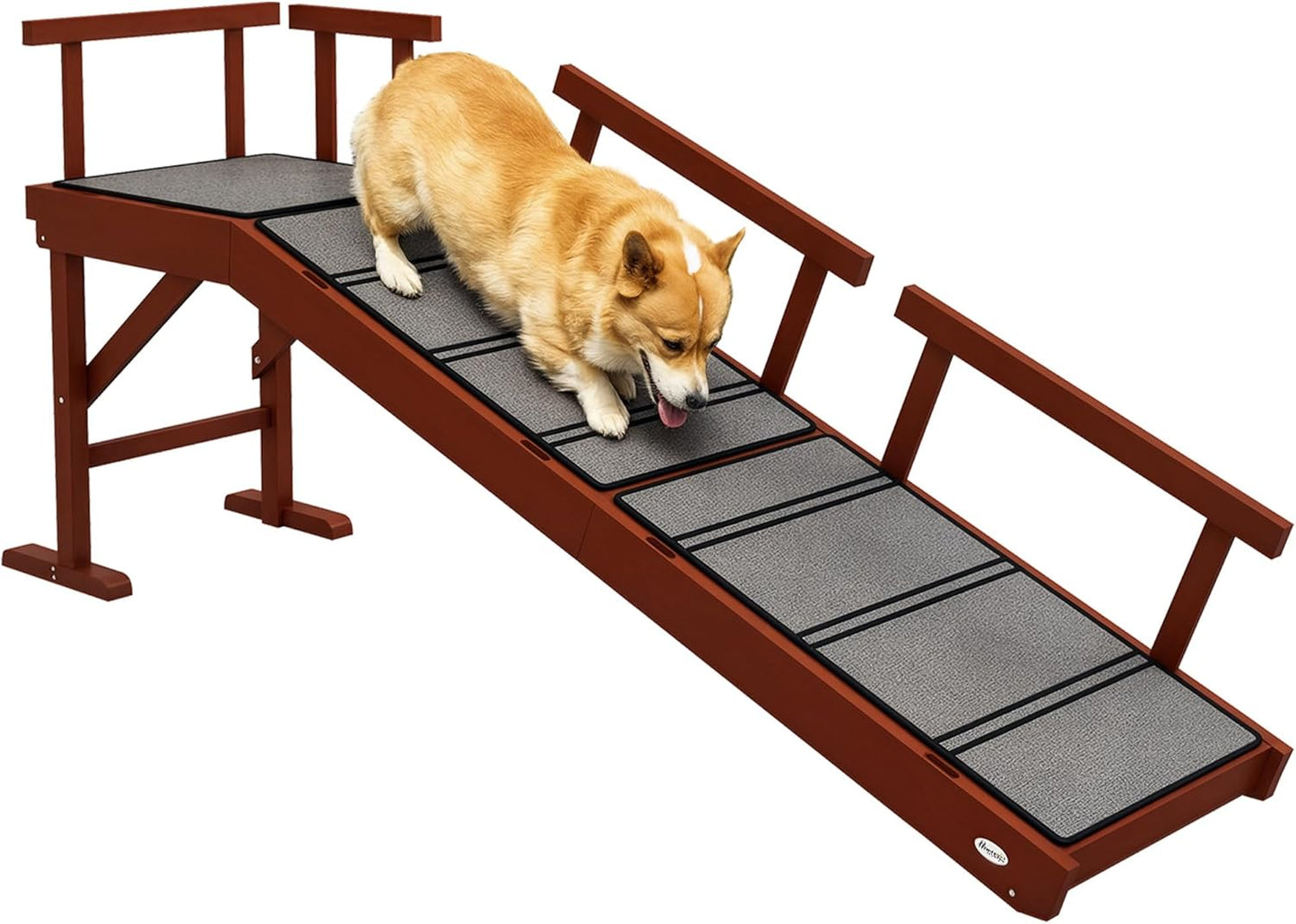 PawHut Dog Ramp for Small, Medium & Large Dogs with Guardrails