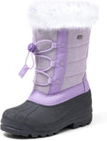 K KomForme Boys & Girls Snow Boots Insulated Fur Lined - Warm