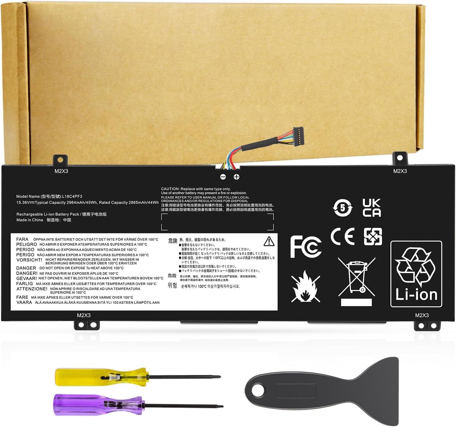 L18C4PF3 Battery Replacement for Lenovo Ideapad Series Laptops