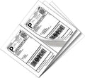 SJPACK 1600 Half Sheet Laser/Inkjet Shipping Labels 8.5in x 5.5in