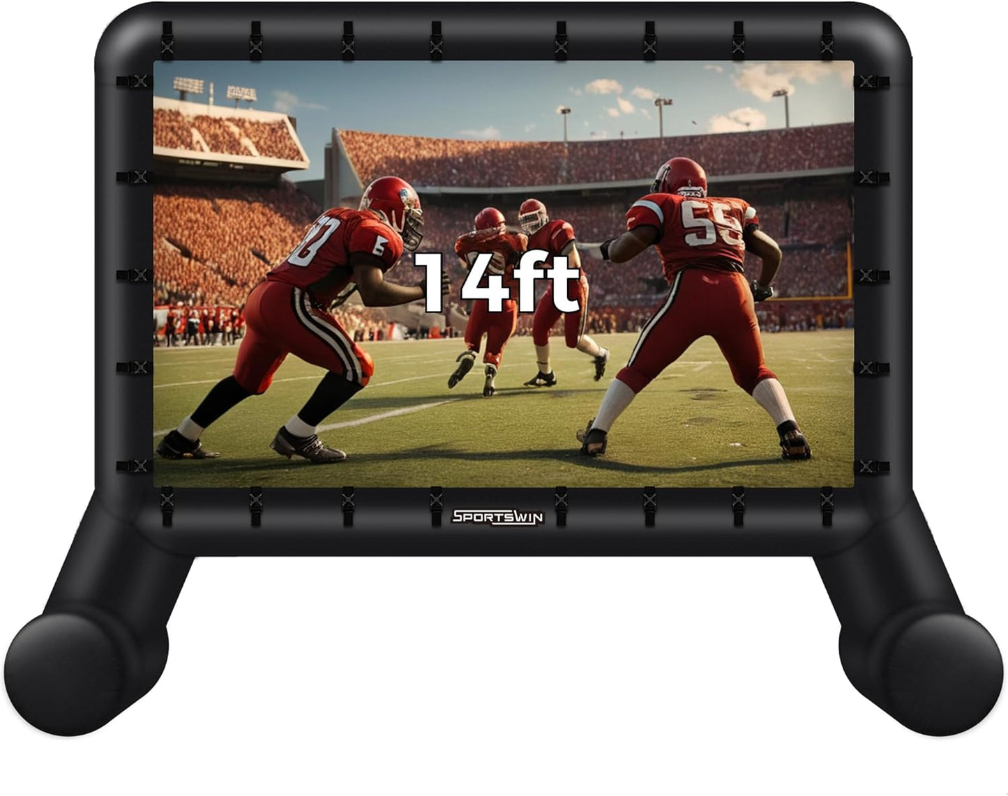 14 FT Inflatable Outdoor Movie Screen for Backyard Fun
