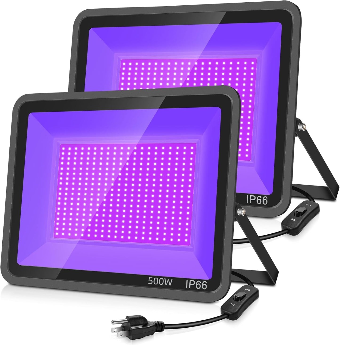 500W LED Black Light Flood Light for Parties and Halloween Fun