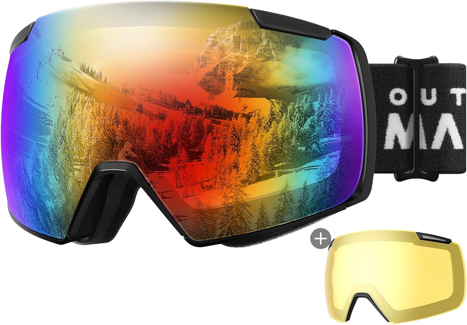 OutdoorMaster Heron Ski Goggles - Interchangeable HD Lens