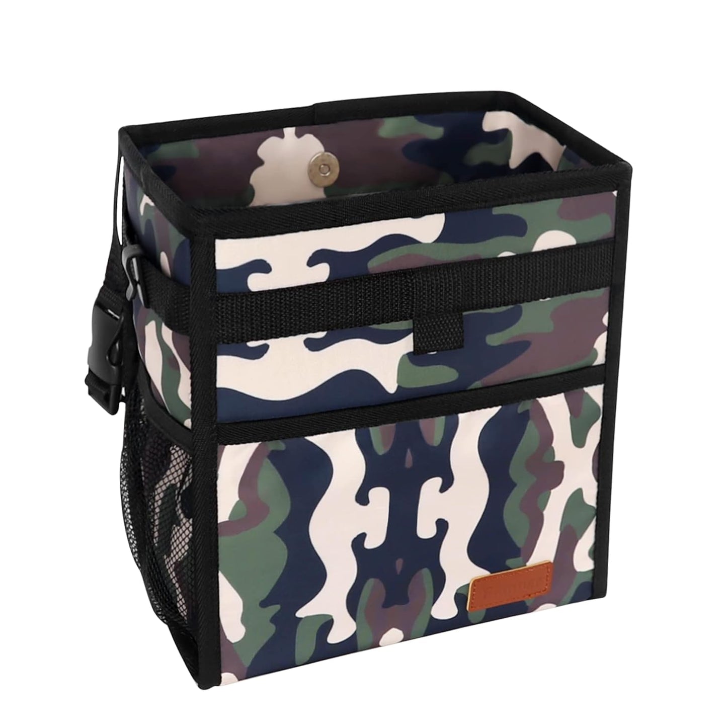 Leak-Proof Car Trash Can with Storage Pockets - Femuar