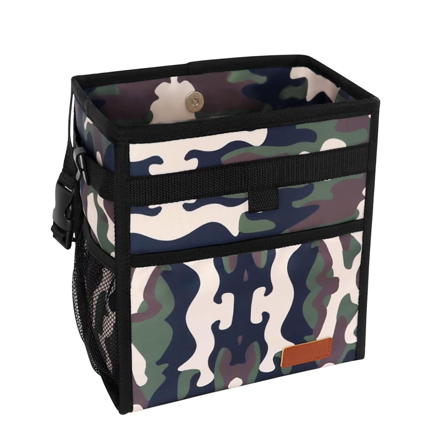 Leak-Proof Car Trash Can with Storage Pockets - Femuar