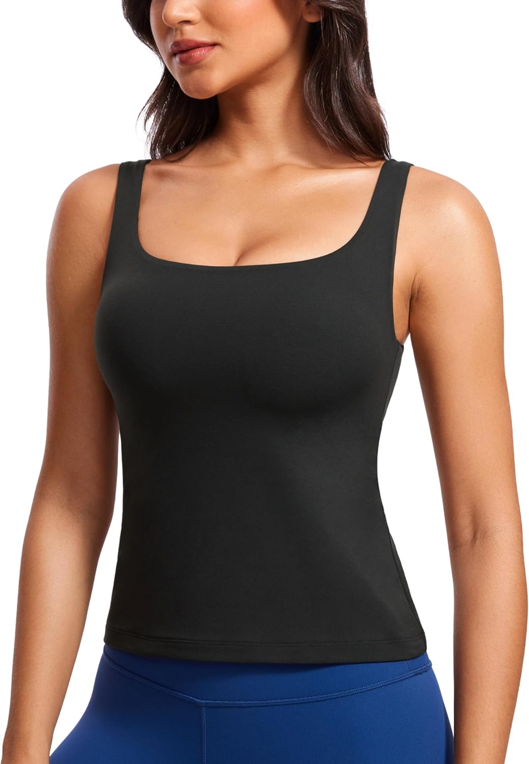 CRZ YOGA Butterluxe Workout Tank Tops for Women U Neck