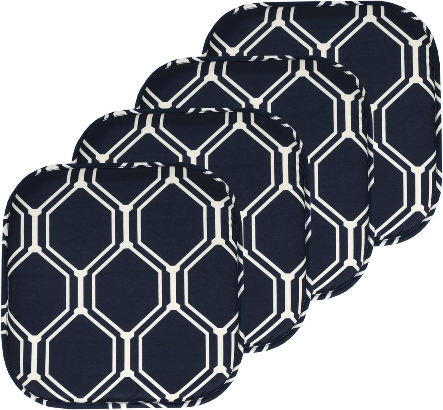 Sweet Home Collection Chair Cushion Memory Foam Pads 16in x 16