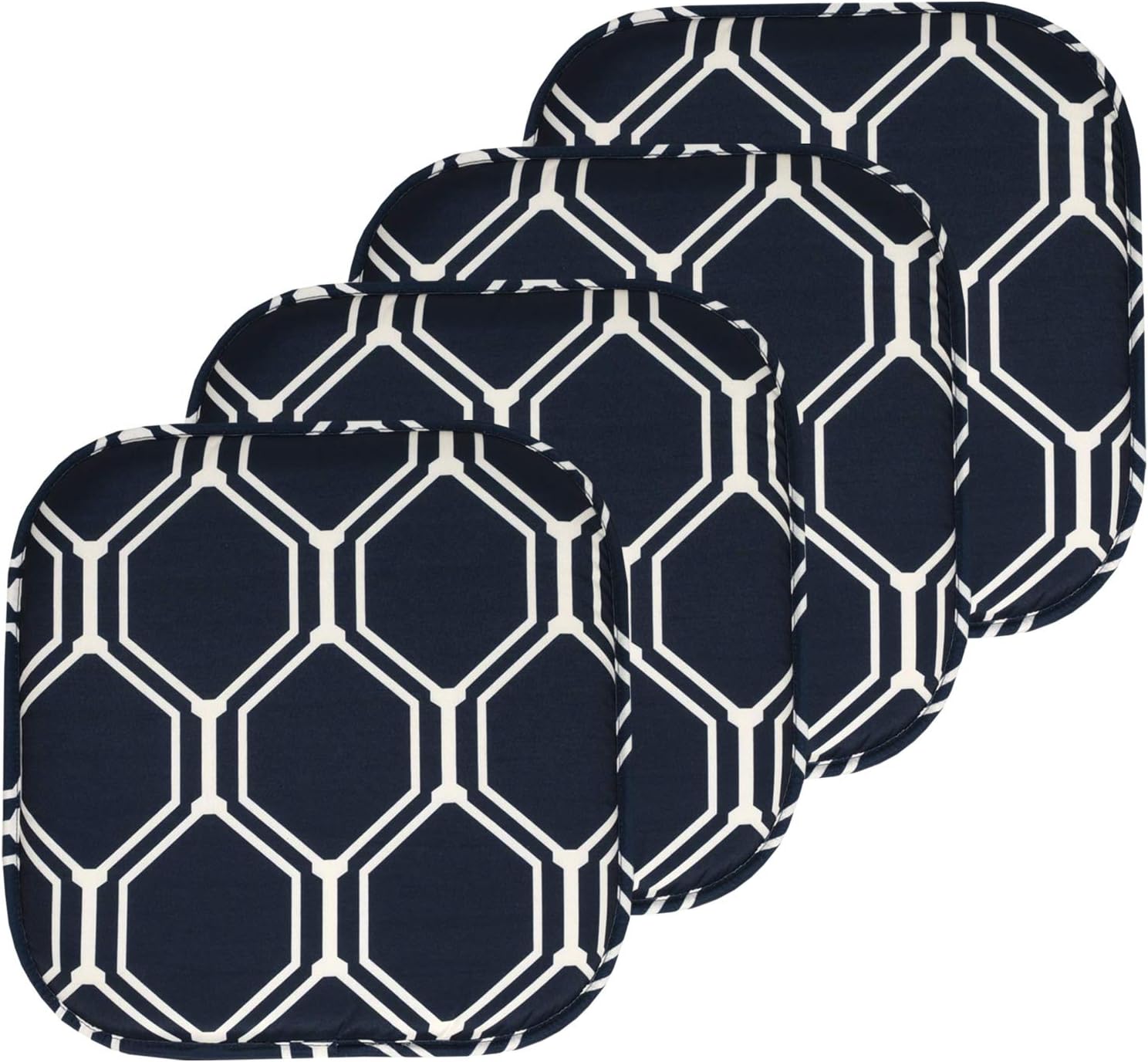 Sweet Home Collection Chair Cushion Memory Foam Pads 16in x 16