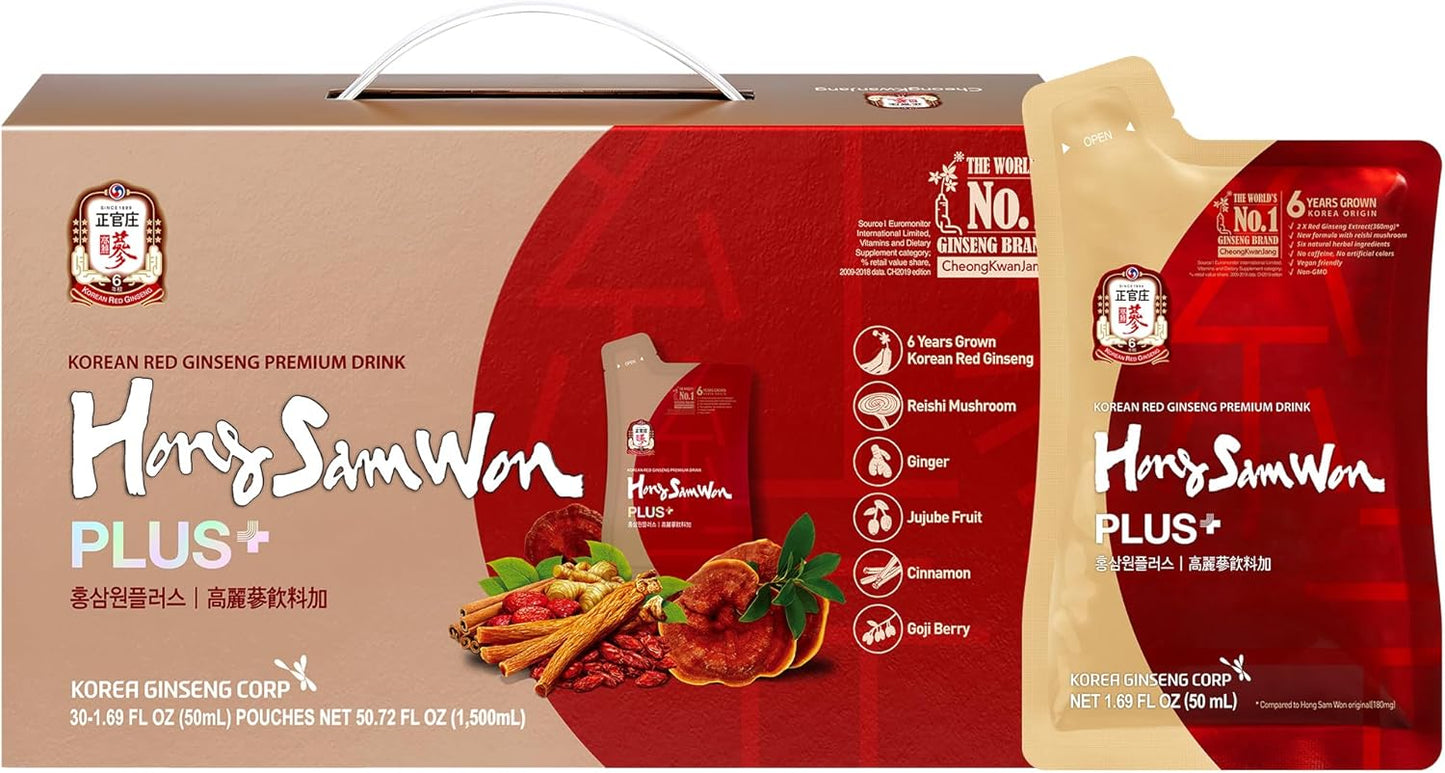 JungKwanJang Hong Sam Won Korean Red Ginseng Drink for Wellness