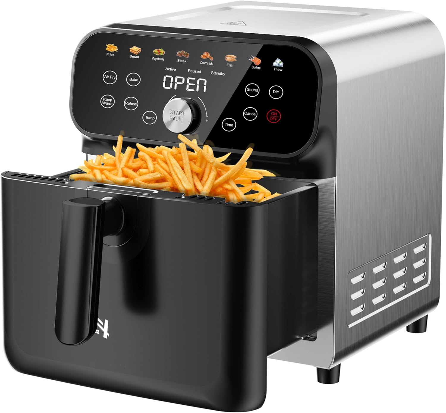 6.2QT Air Fryer Oven with LED Touchscreen and 12 Functions