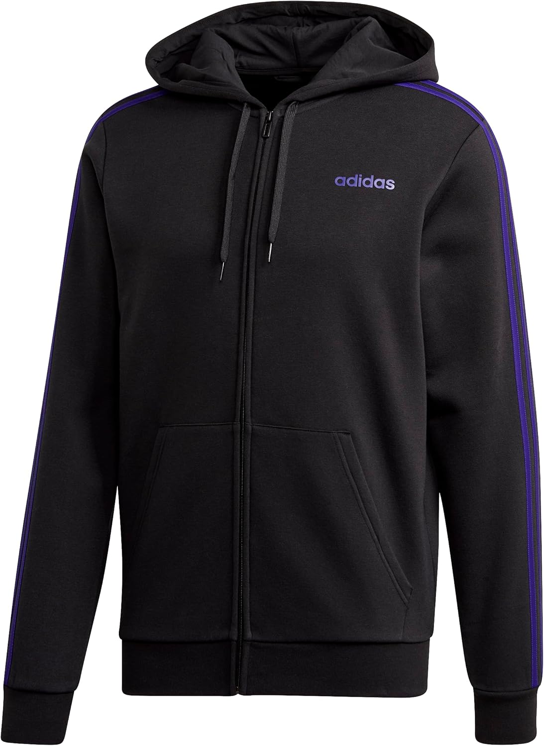 adidas 3-Stripes Fleece Jacket, 2XLT - Warm & Stylish