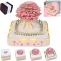 3D Calendar 2026 Desk Time Piece Calendar - Tear-Away Cherry Blossom