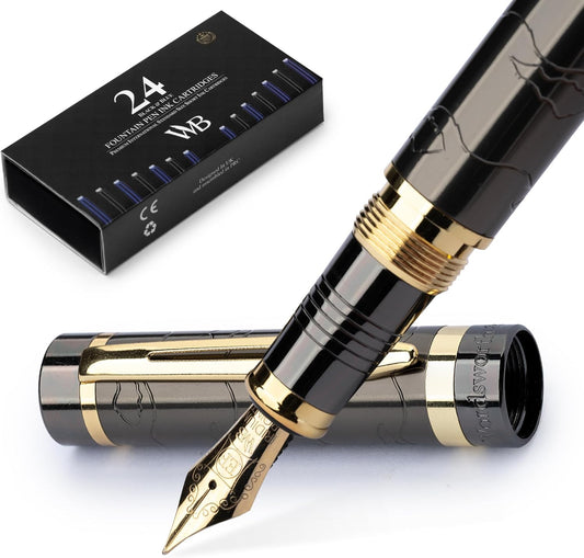 Primori Fountain Pen Set by Wordsworth & Black for Smooth Writing