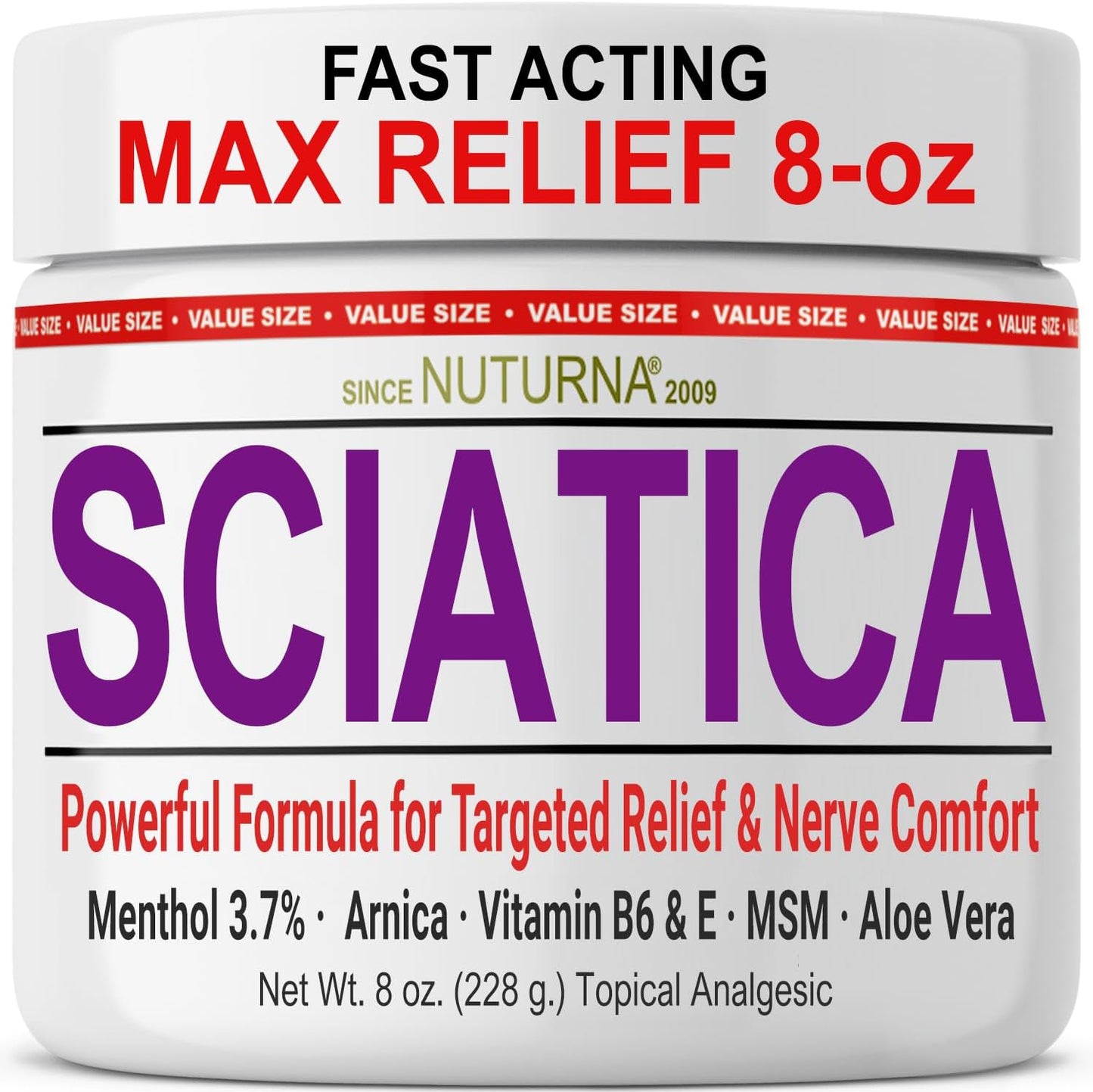 Maximum Strength Sciatica Nerve Cream for Pain Relief and Comfort