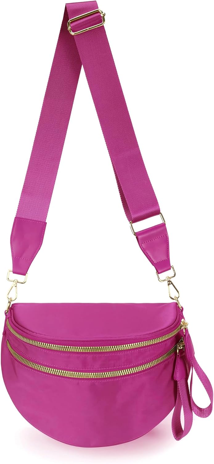 Spacious Nylon Crossbody Bag for Women - Trendy and Stylish