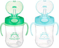 Leak-proof Mama Bear Straw Sippy Cups - Set of 2, 9oz
