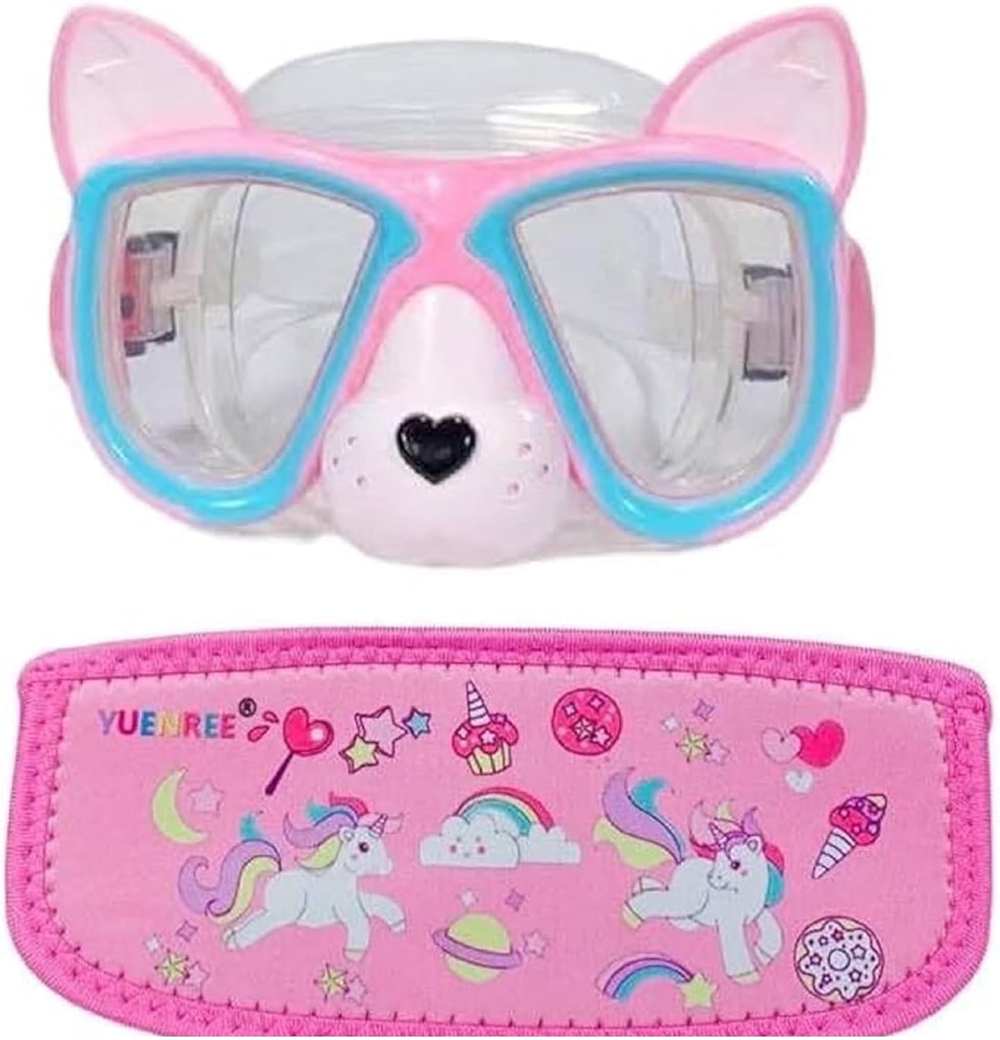 Girls Swimming Goggles for Ages 4-12 - No Leak, Anti-Fog