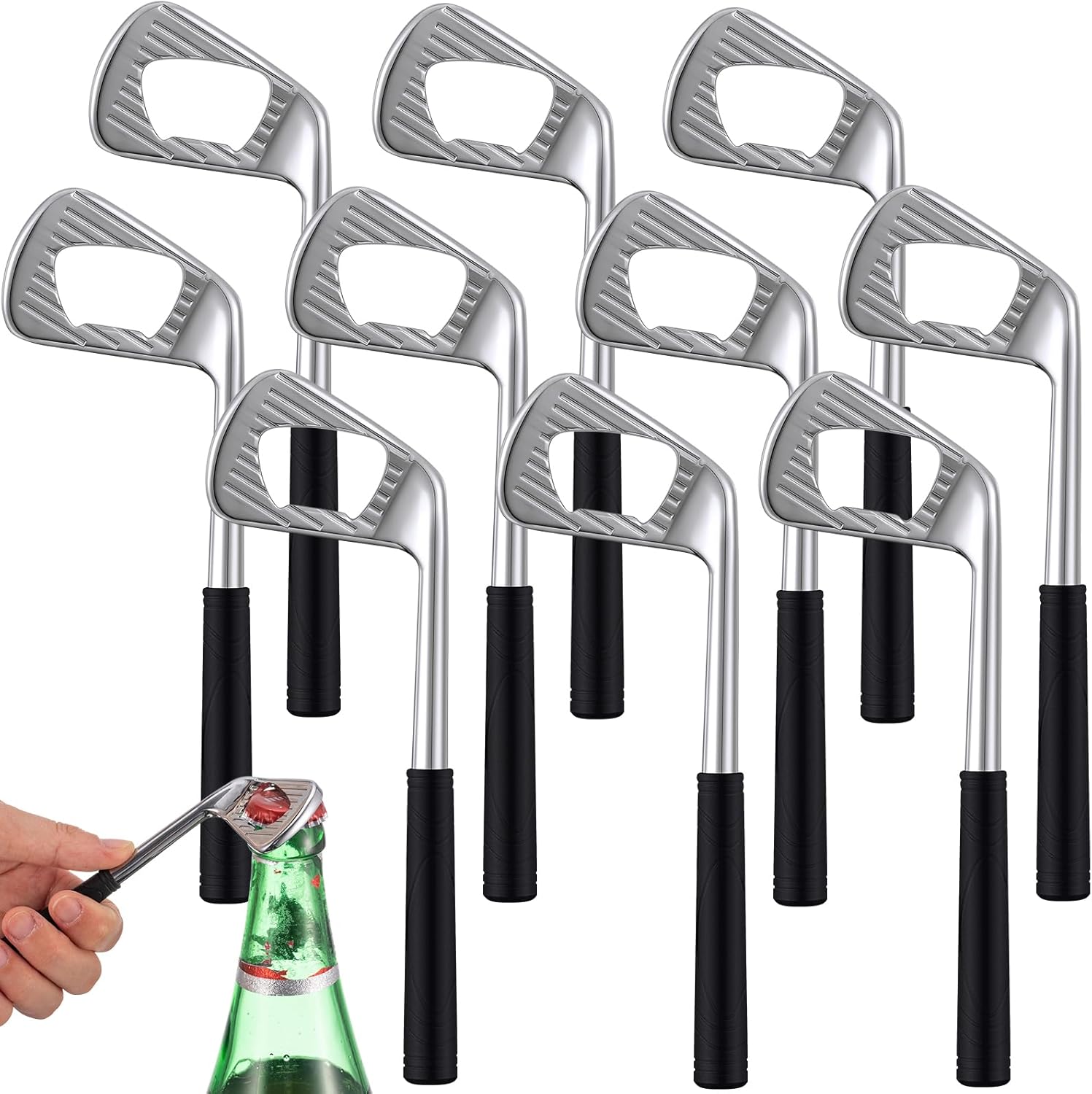 10 Pcs Golf Club Bottle Opener Set for Groomsmen Gifts