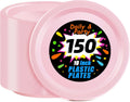 Pink Plastic Plates 10 in 150 Count - Disposable Party Plates