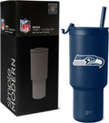 Seattle Seahawks 30 oz Tumbler with Flip Lid and Straws