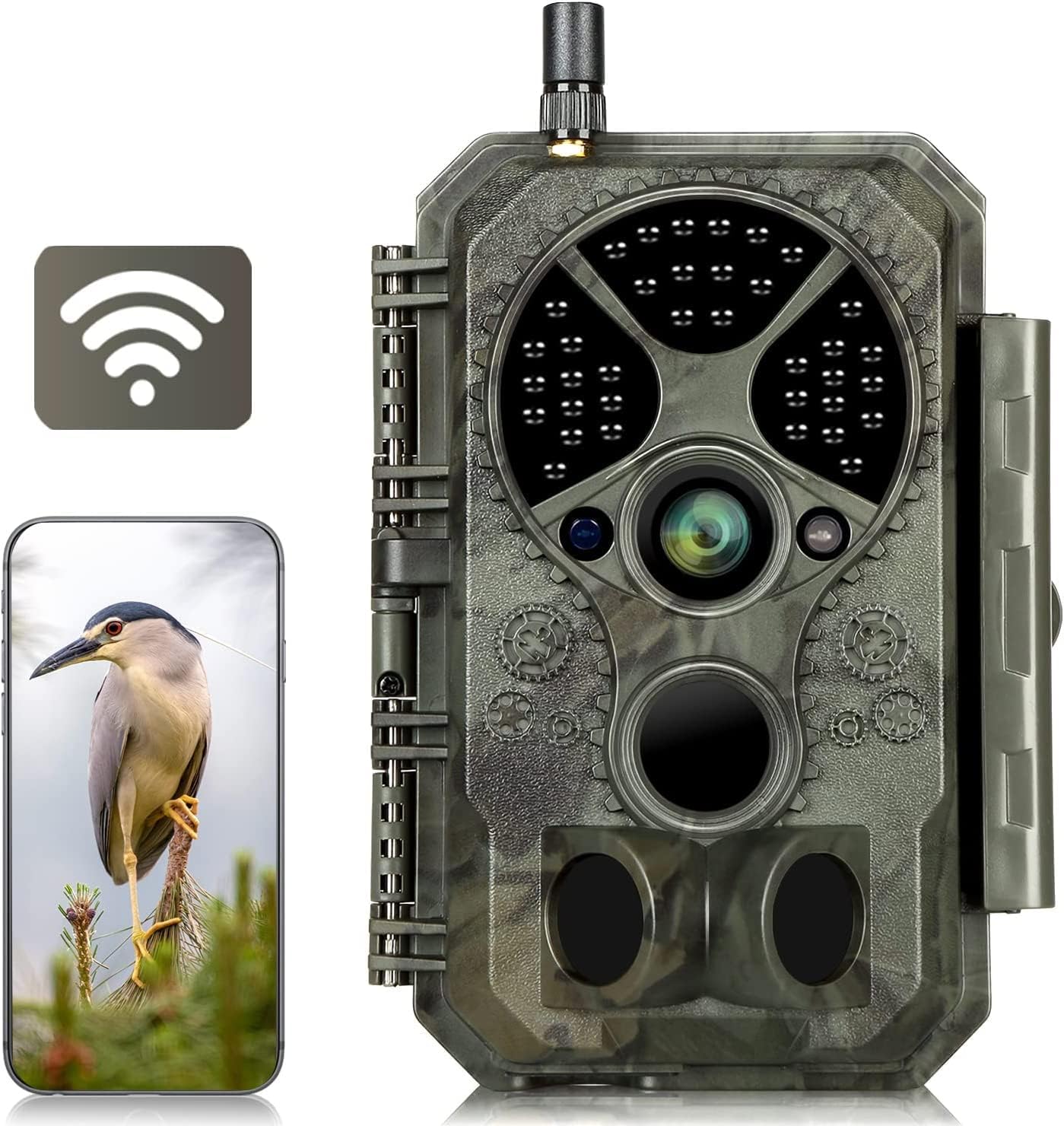 48MP WiFi Game Cam: Invisible Night Vision