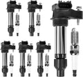 Ignition Coil and Iridium Spark Plugs Compatible with Chevy & GMC