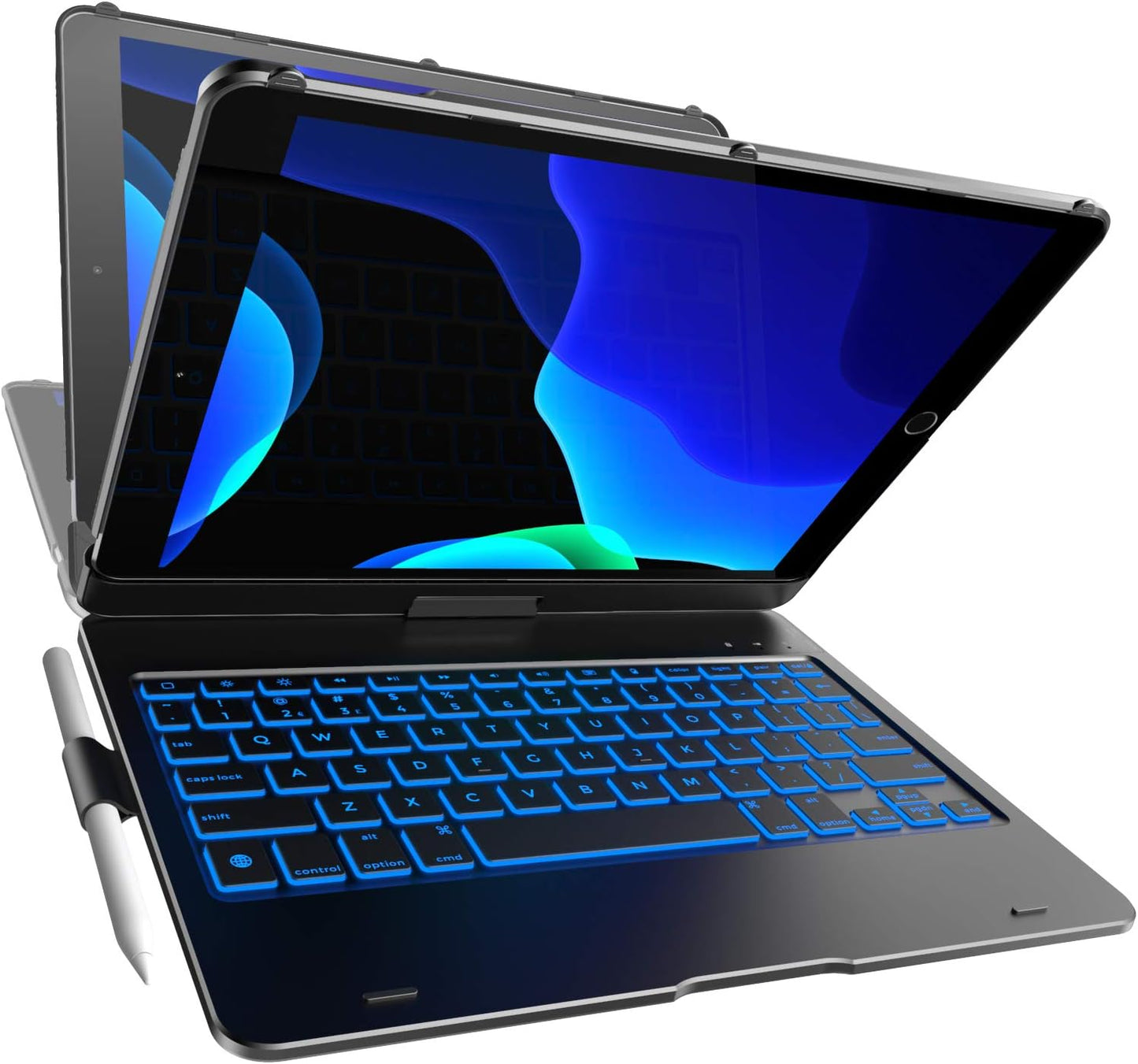 YEKBEE iPad 9th Generation Case with Keyboard and Backlit Features
