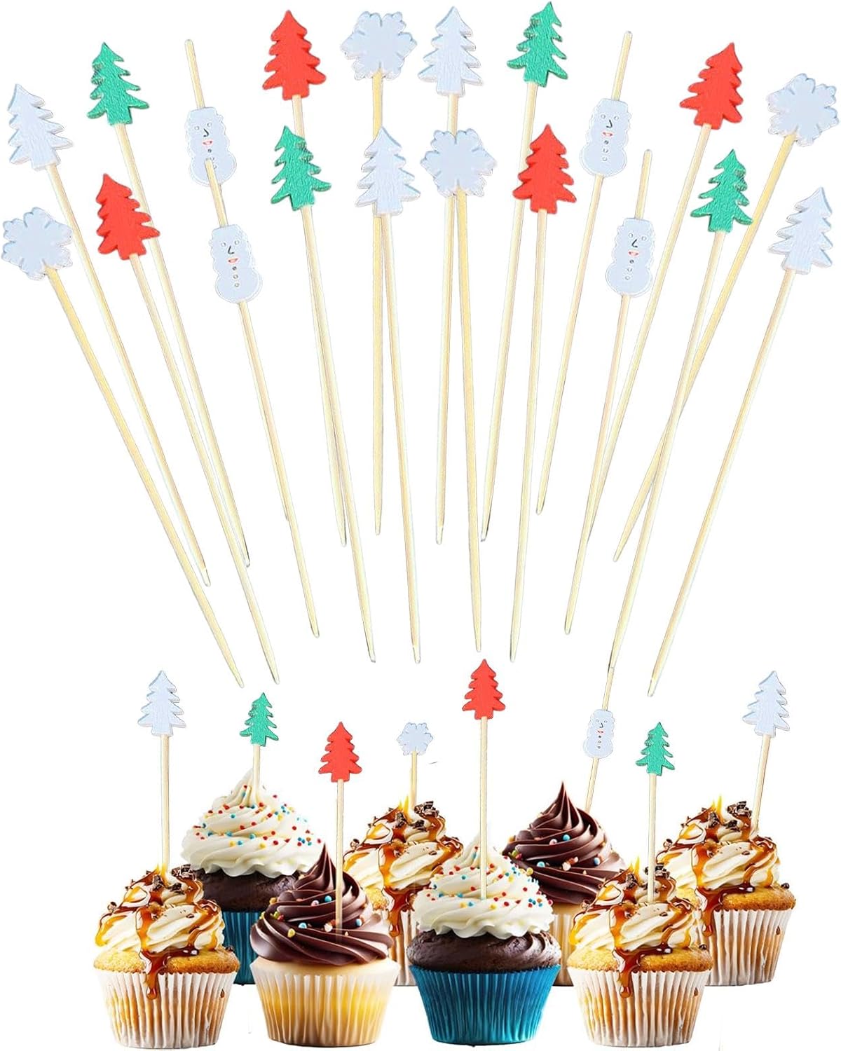 Christmas Party Picks - Festive Appetizer Toothpicks