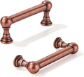 khtumeware 10 Pack 3 in Hole Center Antique Copper Cabinet Pulls