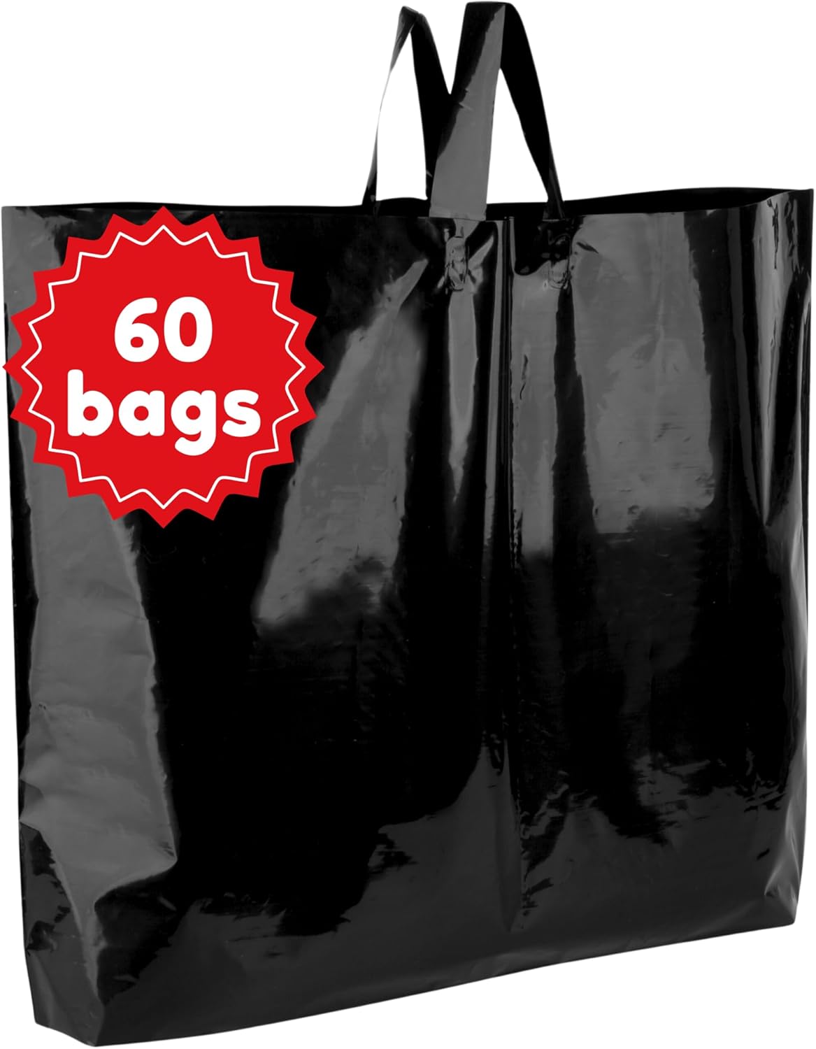 Durable Large Plastic Shopping Bags with Handles for Retail Use