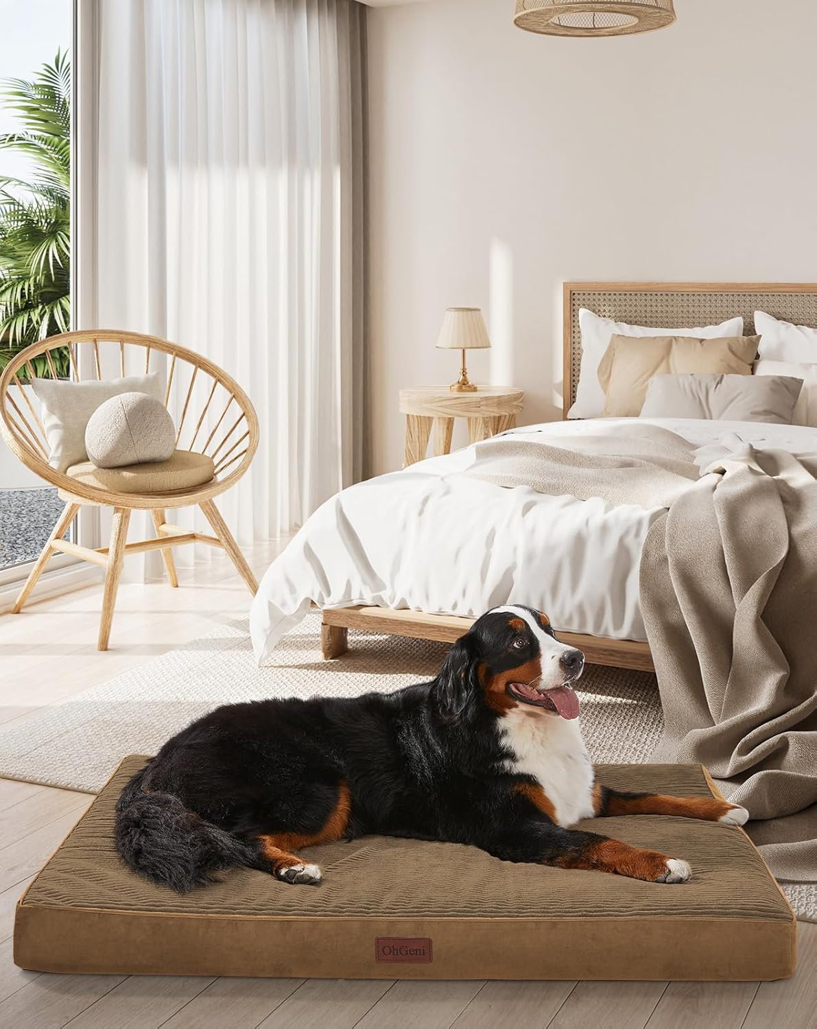 OhGeni Orthopedic Waterproof Dog Bed for Extra Large Pets