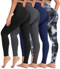 Creamlush 4 Pack Leggings for Women - High Waisted Ultra Soft