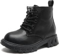 Glitter Ankle Boots Kids Lace Up Waterproof Combat Shoes - Stylish