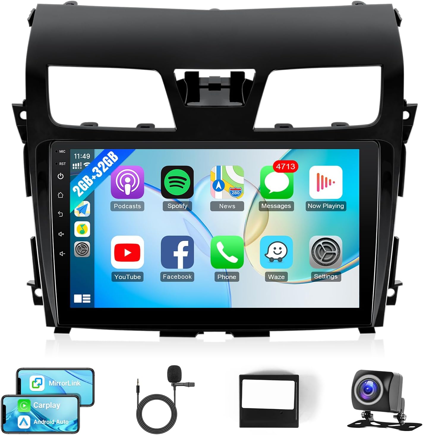 Naifay Android Car Radio Stereo for Nissan Altima 2013-2015